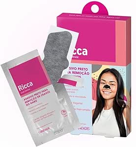 ricca-adesivo-preto-para-remocao-de-cravos-do-nariz-acne-defense - Imagem