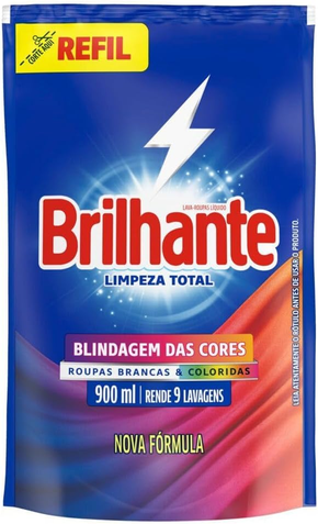 sabao-liquido-brilhante-limpeza-total-refil-900-ml-brilhante - Imagem
