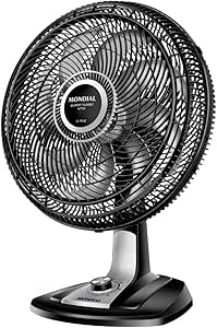 MONDIAL Ventilador 40cm Super Turbo 8 Pás, Preto/Prata, 140W, 220V - VTX-40-8P