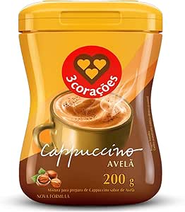 3-coracoes-cappuccino-sabor-avela-200g - Imagem
