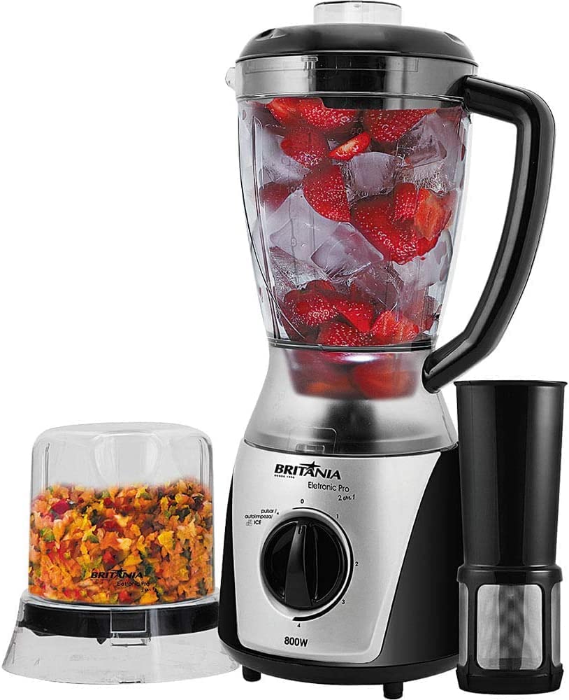 liquidificador-eletronic-pro-2-em-1-25l-preto-110v-britania - Imagem