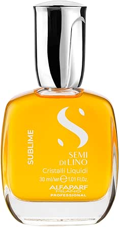alfaparf-milano-semi-di-lino-sublime-cristalli-liquidi-oleo-capilar-com-protecao-termica-para-todos-os-tipos-de-cabelos-protege-e-ilumina-a-fibra-capilar-formula-vegana-qualidade-profissional-de-salao-30ml - Imagem