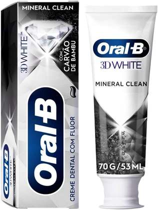 Oral-B Pasta de Dente 3D White Mineral Clean Carvão de Bambu 70 g