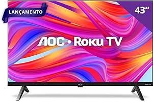 smart-tv-43-hd-aoc-roku-43s504578g-tv-hdmi-1-usb-wifi-conversor-digital - Imagem