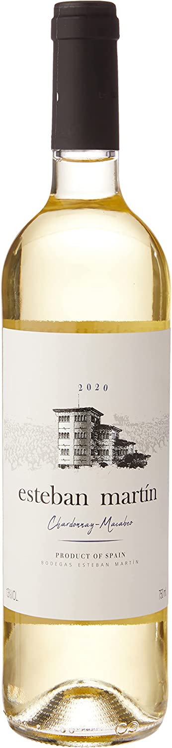 vinho-branco-esteban-martin-dop-carinena-chardonnay-macabeo-blanco-750-ml-bodegas-esteban-martin-chardonnay - Imagem