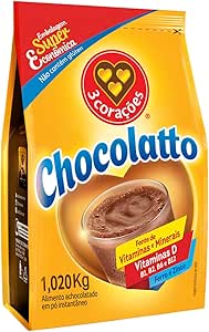 3-coracoes-achocolatado-em-po-chocolatto-pacote-1kg - Imagem