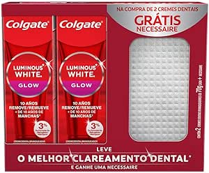 creme-dental-para-clareamento-colgate-luminous-white-glow-70g-2-unid-necessaire - Imagem