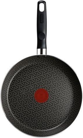 Frigideira Rochedo Robusta Grafite 26cm Com Antiaderente Resist 3x, Reforçado Com Partículas Minerais, Alta Espessura, Base Limpa Fácil E Thermo-sinal