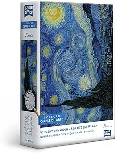 Vincent Van Gogh: A Noite Estrelada - Quebra-cabeça - 500 peças nano - Toyster Brinquedos
