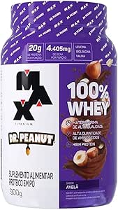 100-whey-max-titanium-x-dr-peanut-900g-sabor-buenissimo - Imagem
