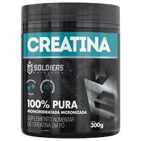 creatina-monohidratada-pote-300g-100-pura-importada-soldiers-nutrition-nrkf - Imagem