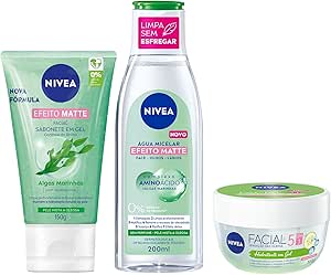 nivea-kit-controle-do-brilho-agua-micelar-limpeza-facial-7-em-1-200ml-sabonete-em-gel-de-limpeza-facial-150ml-gel-hidratante-facial-100g - Imagem