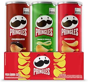 pringles-pack-promo-salgadinho-de-batata-frita-3-sabores-original-creme-e-cebola-e-churrasco - Imagem