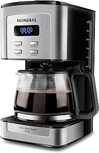 Cafeteira Elétrica Dolce Arome Digital, Mondial, Preto/inox, 800w, 110v - C-44-32x-sdi