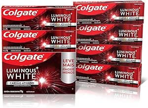 creme-dental-clareador-colgate-luminous-white-carvao-ativado-70g-4-unidades - Imagem