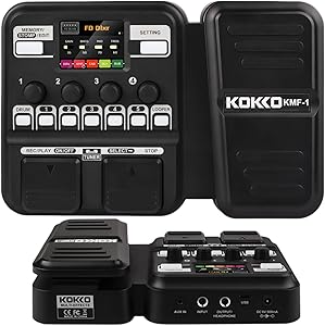 kokko-guitar-multi-effects-processor-com-pedal-de-expressao-com-mais-de-59-efeitos-integrados-modelagem-de-amplificador-looper-secao-de-ritmo-afinador-alimentado-por-bateria-pedaleira-guitarra - Imagem