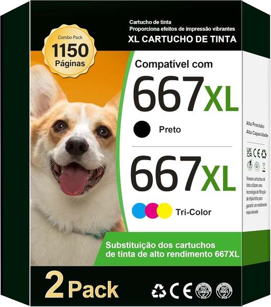teckkin-667-667xl-tinta-cartude-667xl-para-667xl-compativel-com-hp-deskjet-plus-6075-6475-6476-hp-deskjet-vantagens-da-tinta-2376-2775-2776-1-preto-1-cor - Imagem