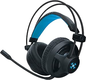 fortrek-h2-headset-gamer-pro-microfones-e-fones-de-ouvido-preto-leds-azul - Imagem