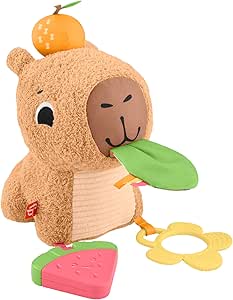 fisher-price-capivara-de-pelucia-com-estimulos-sons-e-jogos-para-bebes-mattel - Imagem