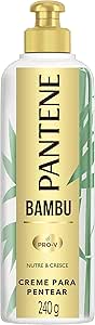 pantene-creme-para-pentear-bambu-nutre-e-cresce-com-oleo-capilar-de-ricino-sem-sal-para-cachos-2abc-e-3abc-240-ml - Imagem