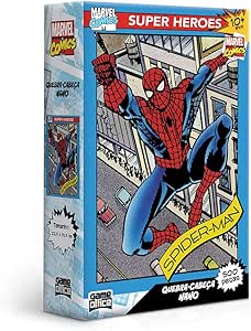 marvel-comics-homem-aranha-quebra-cabeca-500-pecas-nano-toyster-brinquedos - Imagem