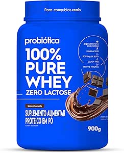 100-pure-whey-zero-lactose-900g-chocolate-probiotica - Imagem