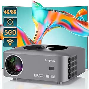 bettdow-projetor-4k-8k-hd-1080p-13000-lm-compativel-completo-de-androidios-smart-projetores-retroprojetor-portatil-500-ansi-wifi6-bt50-eletrico-correcao-trapezoidal-foco-eletrico - Imagem