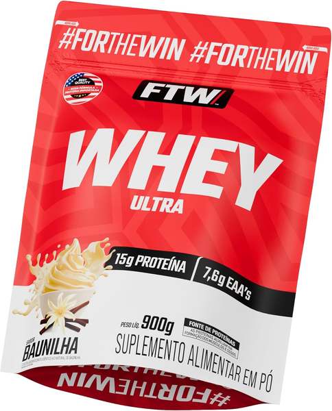 Imagem do produto FTW Whey Ultra Protein com Proteína Concentrada WPC, Suplemento Alimentar em Pó com 15g de Proteína por Porção, Rico em Aminoácidos Essenciais, Sem Glúten  na loja Amazon