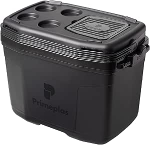 Caixa Térmica Grande 32 Litros Max 360 Primeplas 45 Latas Cor Preto