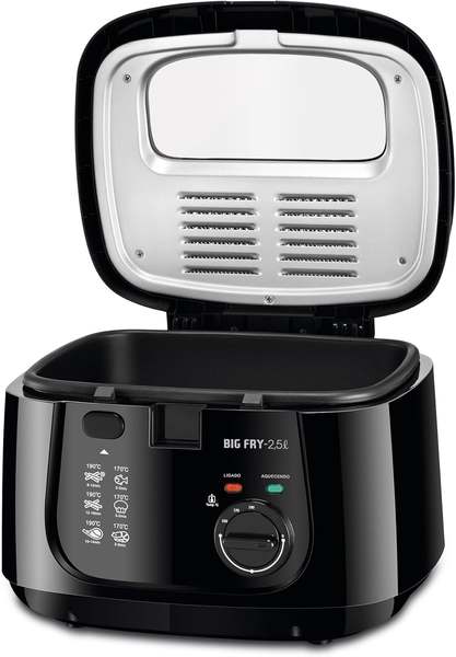 MONDIAL Fritadeira Elétrica Big Fry 2,5L, Preto, 1500W, 110V - FT-07
