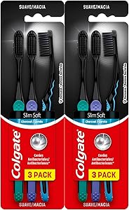 colgate-escova-de-dente-slim-soft-black-6-unid-modelo-61031393-cor-preto - Imagem