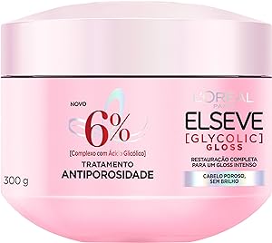 Máscara De Tratamento Elseve Glycolic Gloss Antiporosidade 300g