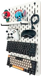 peg-board-home-office-setup-gamer-organizar-perifericos-34x59cm-branco - Imagem