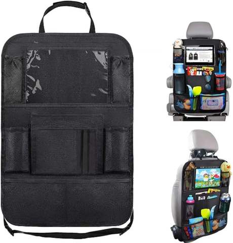 organizador-porta-tablet-e-objetos-veicular-para-carros-banco-traseiro-assento - Imagem