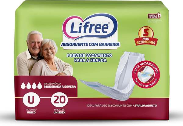 absorvente-geriatrico-lifree-refil-20-unidades - Imagem
