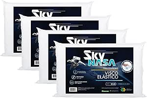 nap-kit-4-pecas-travesseiro-nasa-sky-viscoelastico-altura-10cm-visco-d40-premium-capa-100-algodao-para-fronhas-50x70cm-branco - Imagem