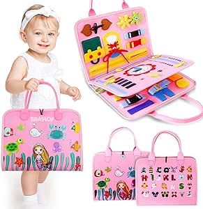 brastoy-placa-de-montessori-sensorial-para-criancas-maleta-educativa-brinquedo-rosa - Imagem