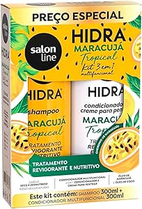 salon-line-kit-shampoo-e-condicionador-hidra-maracuja-tropical-vegano-para-todos-os-tipos-de-cabelos - Imagem