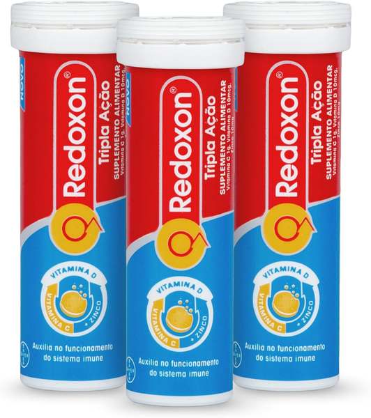 redoxon-tripla-acao-vitamina-c-d-e-zinco-efervescente-redoxon-30-comprimidos - Imagem