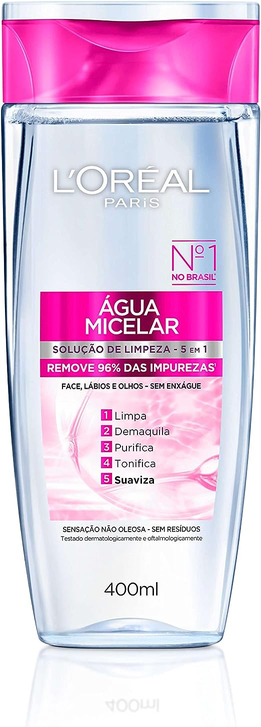 agua-micelar-loreal-paris-solucao-de-limpeza-5-em-1-400ml - Imagem