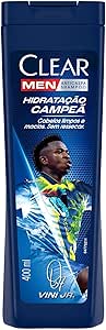 Clear Men Shampoo Anticaspa Vini Jr. Hidratação Campeã 400ml