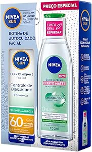 nivea-kit-sun-facial-beauty-oleosidade-fps60-50ml-agua-micelar-efeito-matte-200ml - Imagem