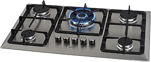 fischer-cooktop-gas-5-bocas-tc-infinity-mesa-inox-bivolt-23678-54121 - Imagem