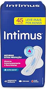 intimus-absorvente-noturno-extra-protecao-cobertura-suave-45-unidades - Imagem