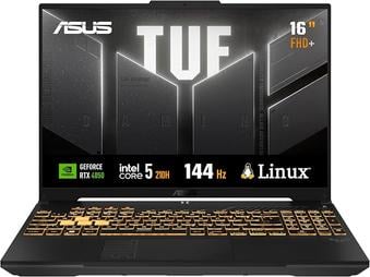 ASUS TUF Gaming F16 Intel Core 5, RTX 4050, 8 GB, 512 GB SSD, KeepOS,16.0'' FHD, Mecha Gray - FX607VU-RL054