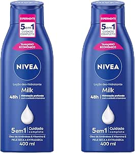 nivea-kit-hidratante-corporal-milk-pele-seca-400ml-2-unidades - Imagem