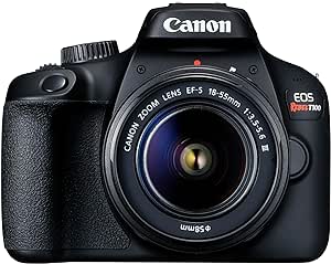 Canon EOS Rebel T100 EF-S 18-55 III Kit, Em Tamanho Real, Preto
