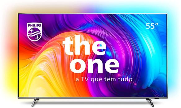 philips-smart-tv-55-4k-120-hz-the-one-android-ambilight-p5-dts-play-fi-freesync-dolby-vision-atmos-assistantalexa-55pug880778 - Imagem