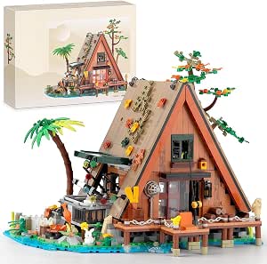 Blocos de Montar Construção Casa na Árvore Brinquedos Infantil (1486 Peças)