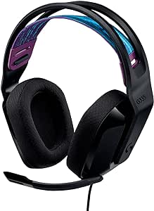 headset-gamer-logitech-g335-com-almofadas-com-espuma-de-memoria-design-leve-e-conexao-35mm-para-pc-playstation-xbox-nintendo-switch-e-mobile-preto-o9hq - Imagem